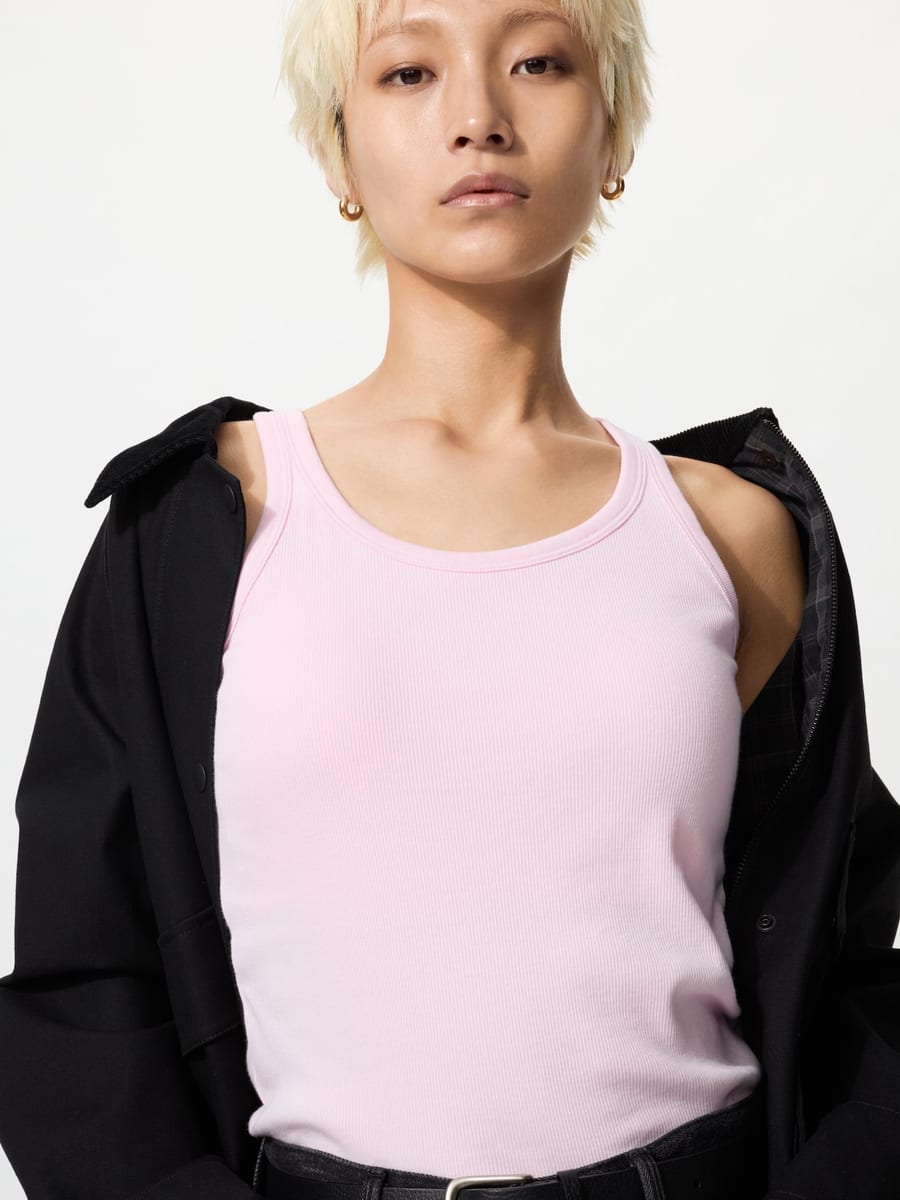 Cotton Rib Tank — model front