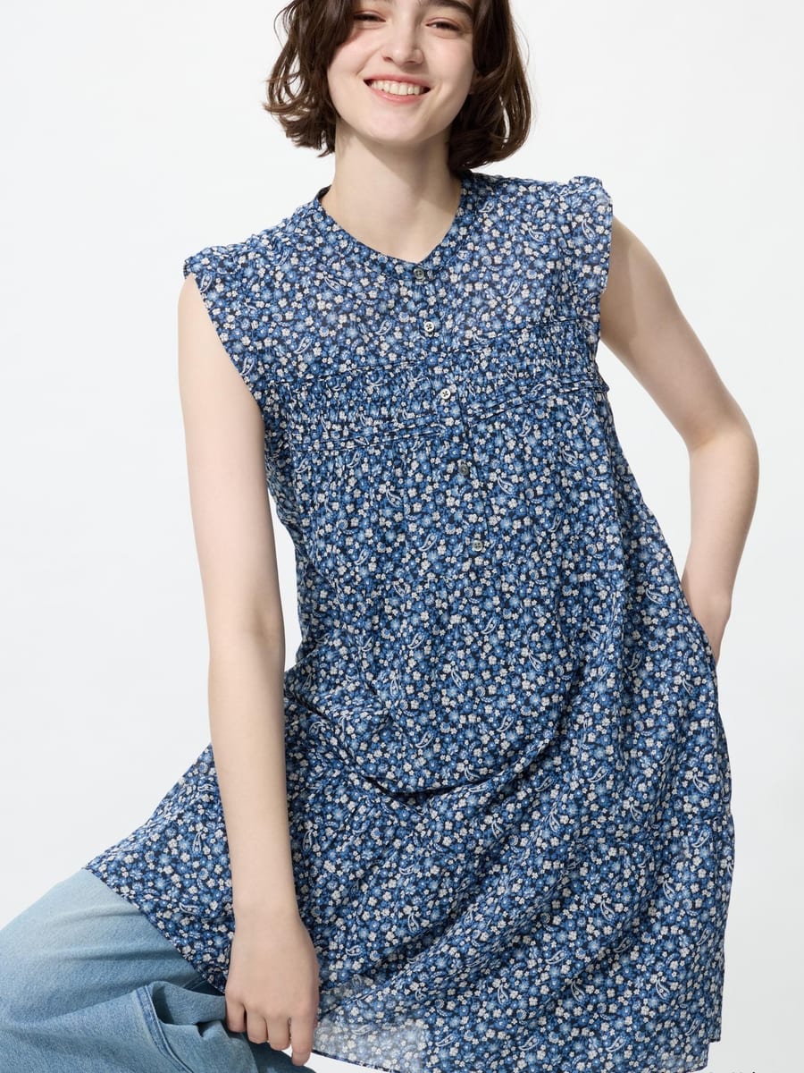 Field Wrap Dress — alternate pose