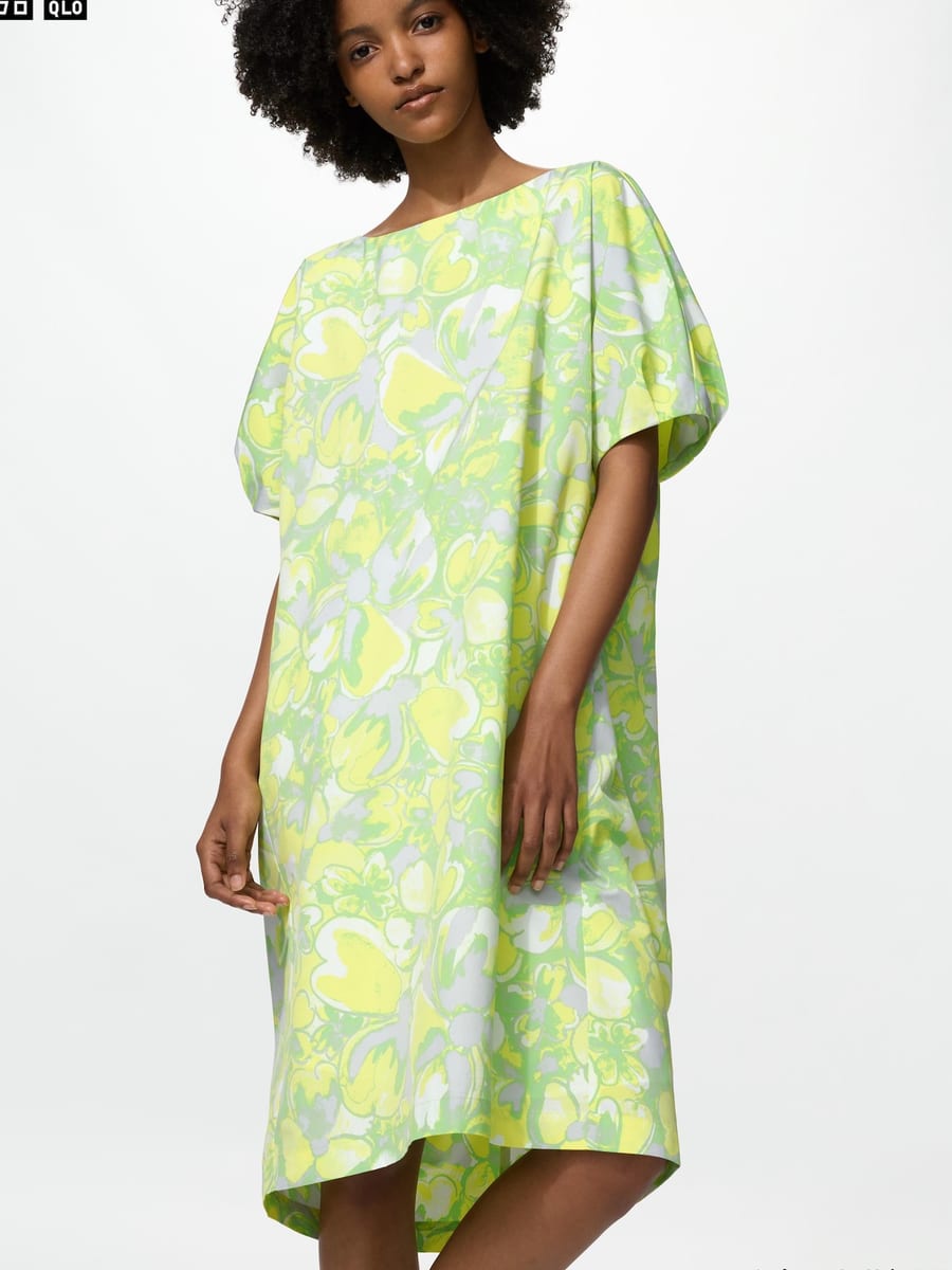 Field Wrap Dress — model front